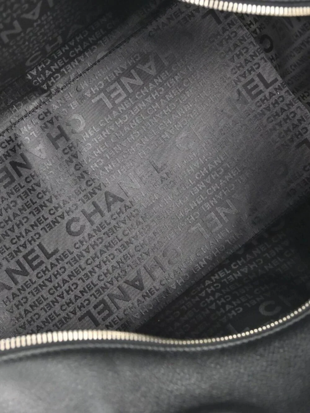 Chanel Black Perforated Calfskin CC Bowler Bag Handbag 168261